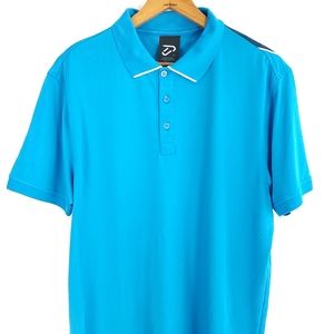 IJP Golf Polo Shirt Men's XL Blue Design by Ian Poulter Distressed